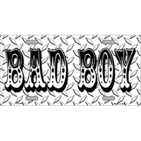 SMART BLONDE Bad Boy Metal License Plate